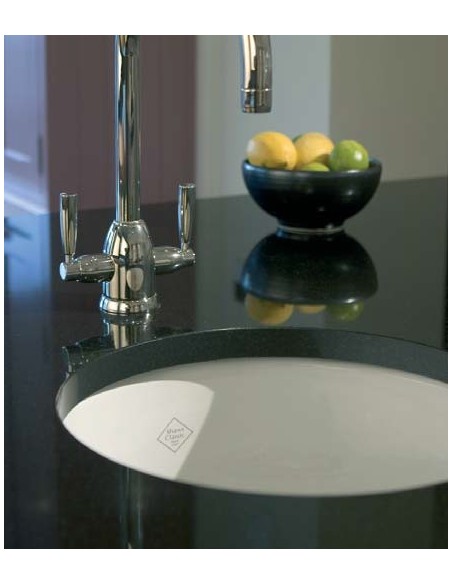 Shaws Classic Round Bowl Kitchen Sink Ceramic Inset / Under SCR0460