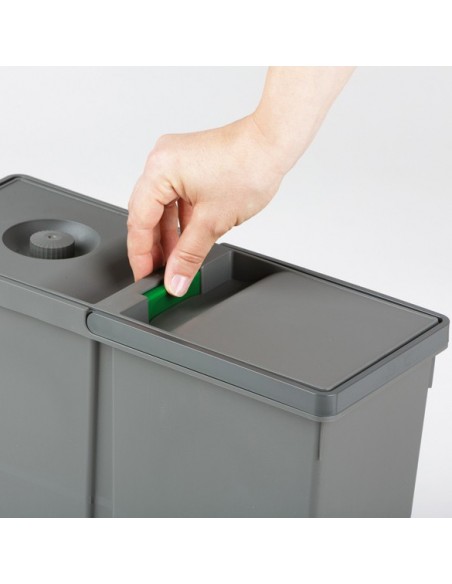 700/800mm Legrabox Kitchen Waste Drawer Bin 38L Gollinucci Triple Tubs 9XL/800-GY