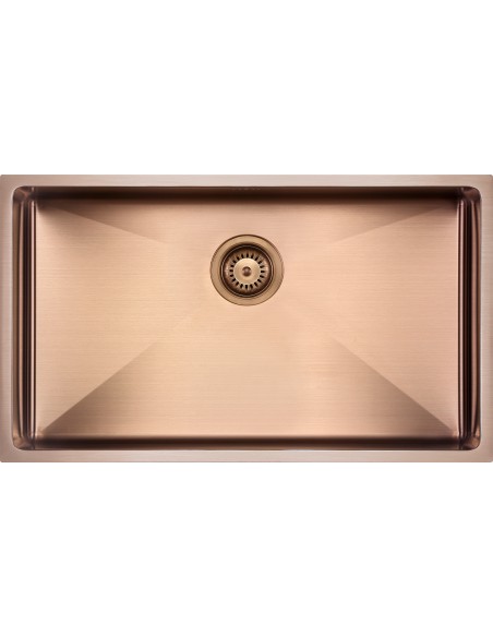 Zenuno15 700U Copper  Kitchen Sink Waste Large PVD 1.0 1810 Company ZU/70/U15/COP/604