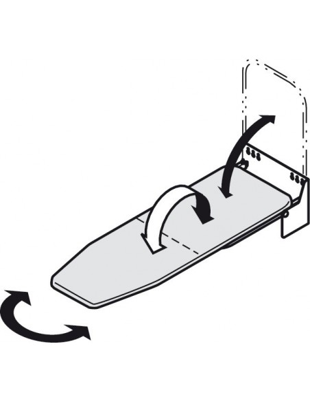 Ironfix Ironing Board Wall-Mount Swivel 180° Kitchens / Utility Room 56866723