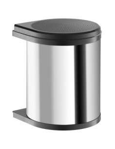 Hailo Mono Waste Bin Kitchens 400mm Auto Lid Opening 15L 50212041 Stainless Steel  3515031 2