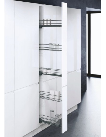 Vauth Sagel 150mm Tall Pull Out Kitchen Larder LAVA Grey VS Tall Viro 54985522