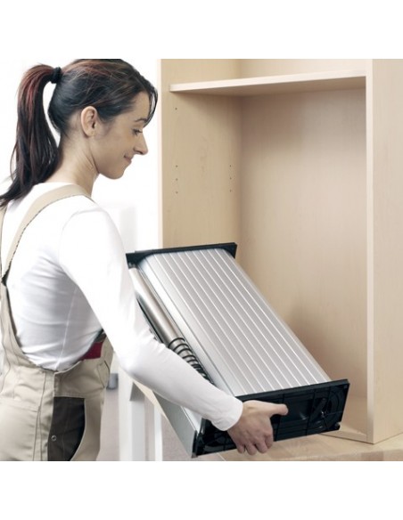 Rehau White Glass Tambour Door Kit 1500 x 900mm Vetro-Line