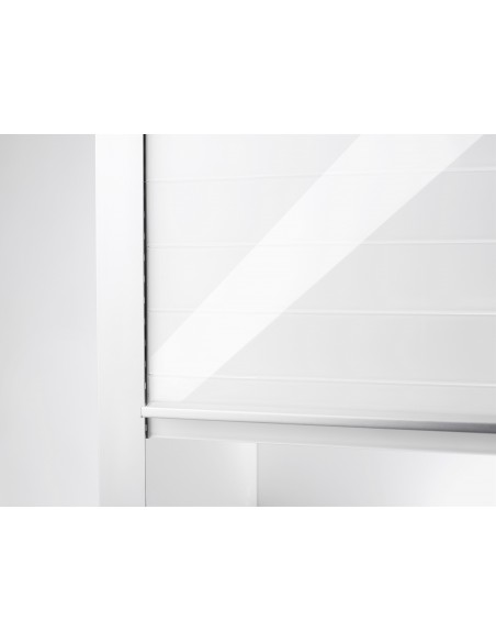 White Vetro Glass Tambour door kit, Rehau glass tambours, suits 900mm kitchen cabinets