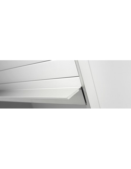Rehau White Glass Tambour Door Kit 1500 x 900mm Vetro-Line