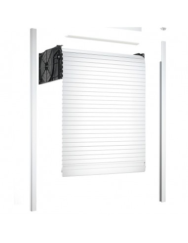 Rehau Metallic Tambour Door Kit 1210 x 500mm Stainless Steel Roller Shutter MTDK12105