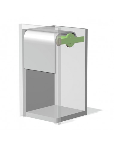 Rehau Metallic Tambour Door 1450 x 600mm Stainless Steel Metal MTDK14506