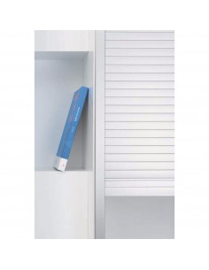 Rehau Metallic Tambour Door 1450x500mm Stainless Steel Metal MTDK14505 2