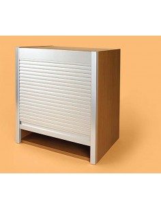 Rehau Tambour Door Metallic Metal 720x500mm Stainless Steel Effect MTDK7205 2