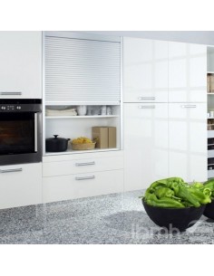 800mm Rehau Metallic Tambour Door 1450H Metal Stainless Steel  MTDK14508 2