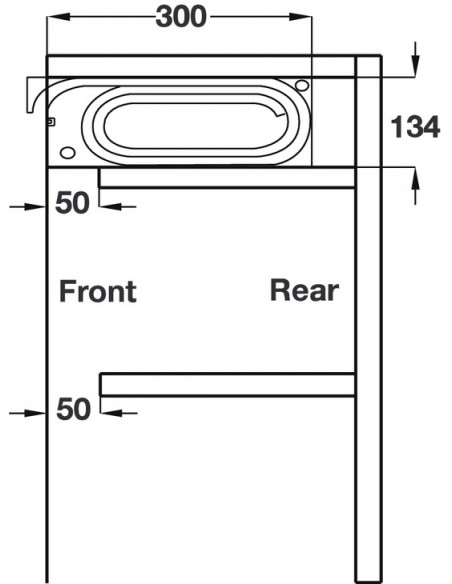 Tambour Door Kit Copper 1210x500mm Vertical Roller Shutter Dresser 44310022