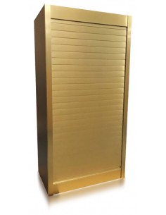 500mm Tambour Door Gold Vertical Roller Shutter Wall Kit 720mm High 44310821