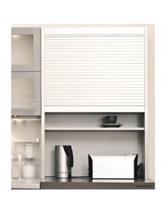Rehau Metallic Tambour Door 1210 x 1000mm Rauvolet Stainless Steel MTDK12101 2