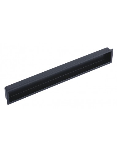 Inset Door Handle Black Matt 160mm Centres Cubic Suits Sliding Doors 15111641