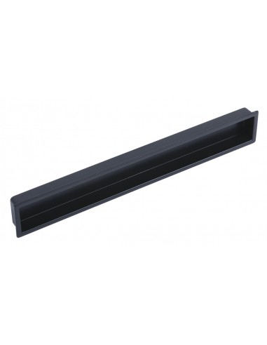 Cubic Matt Black Inset Door Handle