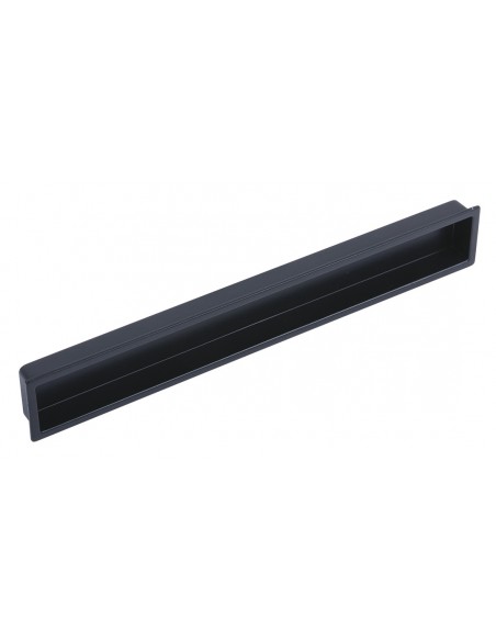Inset Door Handle Black Matt 160mm Centres Cubic Suits Sliding Doors 15111641