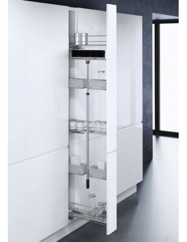 150mm Vauth Sagel Tall Pull Out VS-TAL-WIRO Broom RH Chrome Storage 54994200