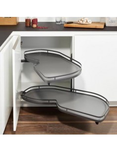 400mm Kessebohmer LeMans Kitchen Corner Storage Anthracite Pull-Out KSA2LM400AR Right Hand 2