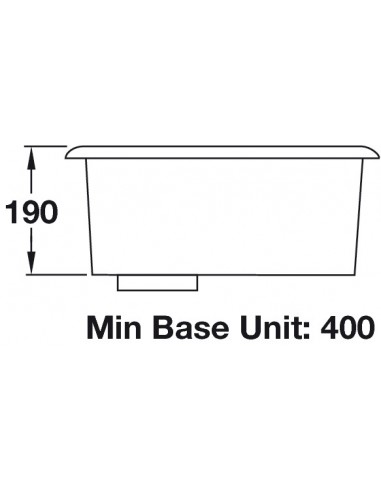 Rangemaster Atlantic Classic UB35 Stainless Steel Undermount Kitchen Sink 56564110