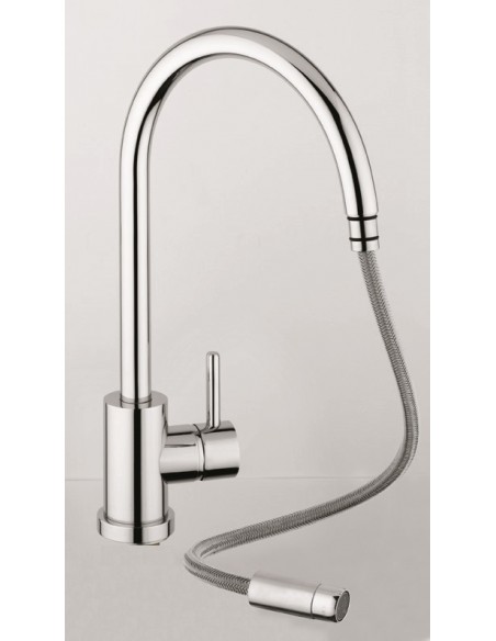 Clearwater Elmira Pull Out Spray Kitchen Tap Brushed Nickel ELMBS