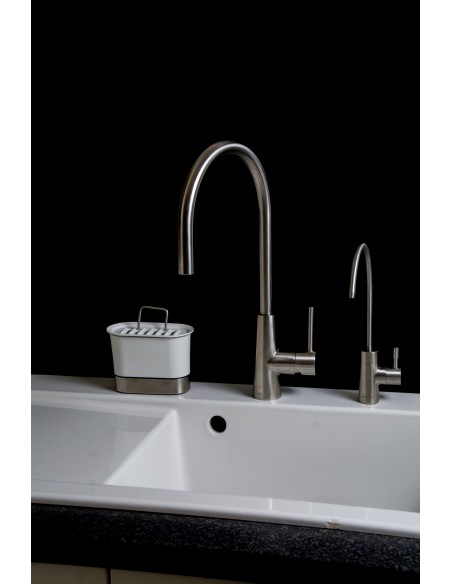 Clearwater Titania Stainless Steel Single Lever C Spout Tap