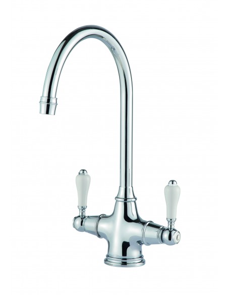 Alrisha Chrome & White Ceramic