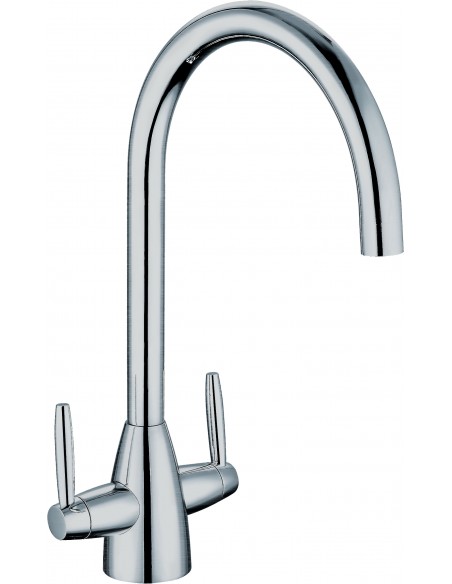 Tutti kitchen tap, twin levers, chrome TU81073CP