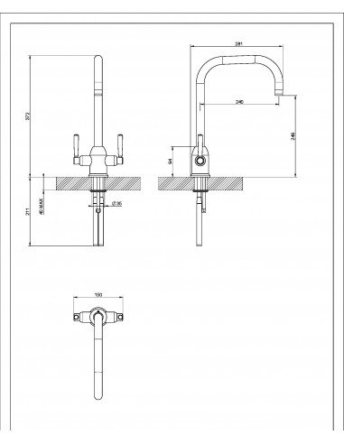 Clearwater Camillio Kitchen Tap, CAMBN Brushed Nickel, WRAS Approved