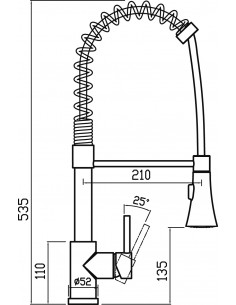 Clearwater Triton TR2 Tap Spring Swivel Spout With Pull Out Spray 2