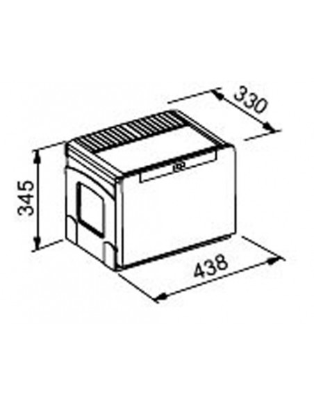 500mm Linea Waste Bin Pull Out 32L Hinged Doors Triple Containers 2A1103