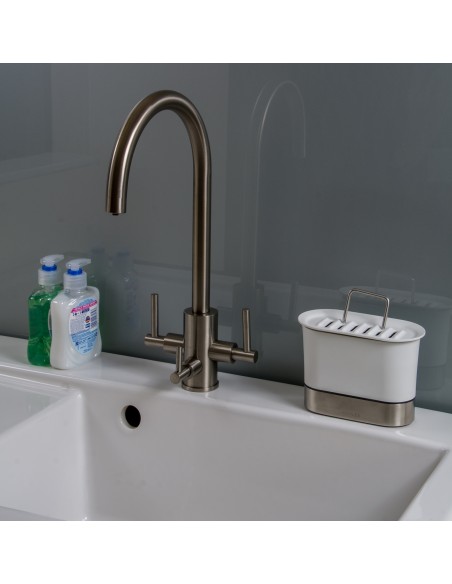 Clearwater Stella Tri-Spa Brushed Water Filter Mixer Kitchen Tap Pure ST2BN