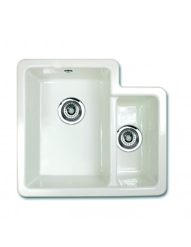 Shaws Classic Brindle Ceramic Kitchen Sink Top/Undermount 1.5 Bowl SCBH595WH