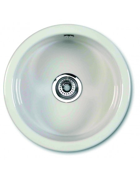 Shaws Classic Round Bowl Kitchen Sink Ceramic Inset / Under SCR0460