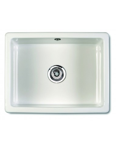 Shaws Classic Kitchen Sink 1.0 Inset / Undermount White Ceramic SCIN595