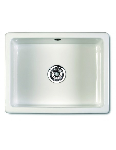 Shaws Classic Kitchen Sink 1.0 Inset / Undermount White Ceramic SCIN595