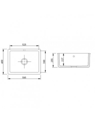 Shaws Classic Inset Ceramic Kitchen Sink 1.0 Top Mount & Undermount SCIN595