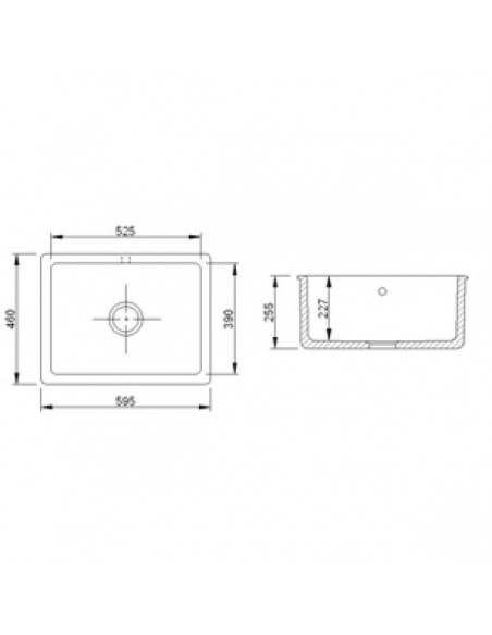 Shaws Classic Inset Ceramic Kitchen Sink 1.0 Top Mount & Undermount SCIN595