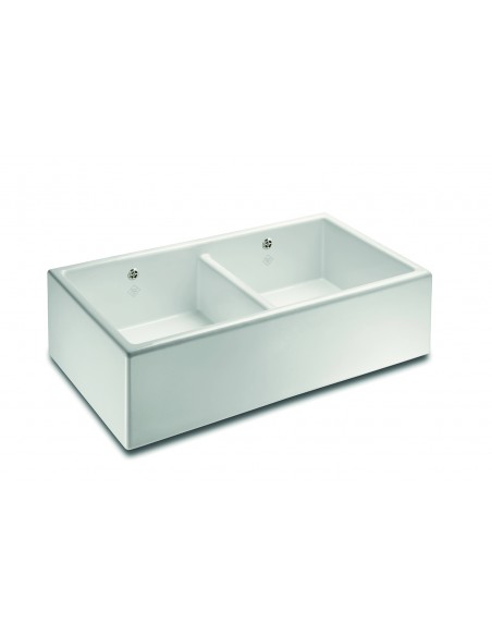 Shaws Classic Shaker 900mm Kitchen Sink White Butler Apron Ceramic SCSH900