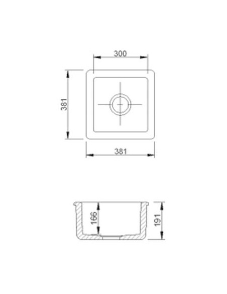 Shaws Belthorn Kitchen Sink 1.0 Under/Topmount Ceramic White SBEL381