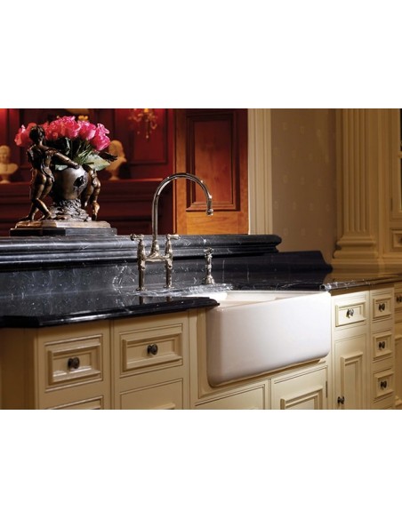 Shaws Edgeworth Double Bowl Belfast Kitchen Sink Ceramic White SEDG100