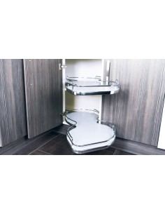Nuvola Corner Pull Out Shelving Units To Suit 1000mm Corner Base 2