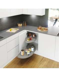 1000mm VS Cornerstone Maxx Grey Kitchen Blind Corner Storage Vauth Sagel 54202194/5