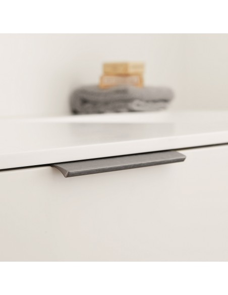 419720040-91.1 Edge straight door handles, brushed anthracite, Furnipart trim profile