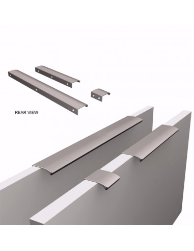 Furnipart Edge straight Door handles, 419720040-87 Brushed Rose Gold
