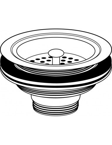 Deluxe 90mm Basket Strainer Waste Kit...