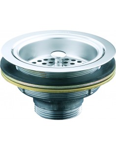 DXW1 90mm Basket Strainer Waste Kit Chrome/Brushed 2