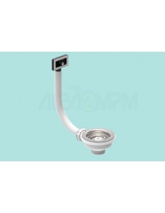 Clearwater 90mm Chrome Waste Plug Basket Strainer Kit Overflow WKIT1 2