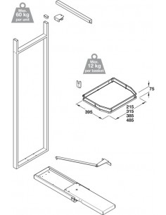 600mm Swing Out Pantry Tall Larder Storage 1750mm High Solid 54986774 2