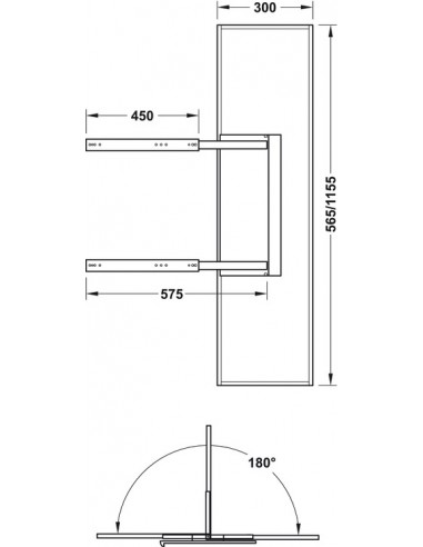 Pull Out Pivoting Mirror Bedroom Wardrobes  80575292 Tall 1155mm High Unhanded