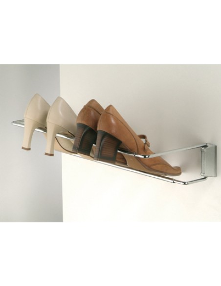 Adjustable Shoe Rack 480-750mm Set Chrome Racks & Wall Rail  89212906SET